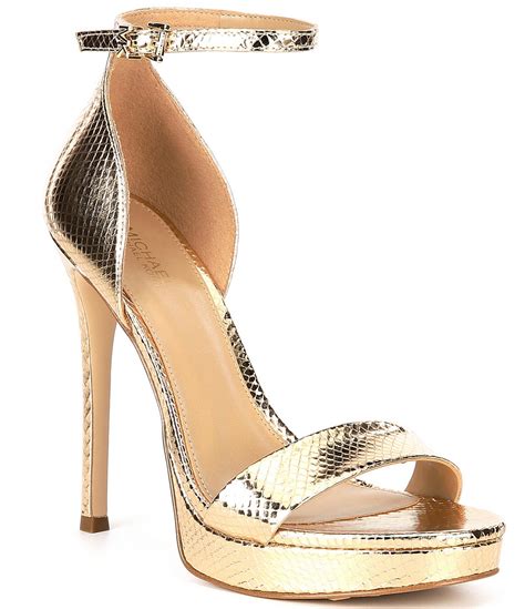 michael kors snakeskin heels|snake embossed leather shoes.